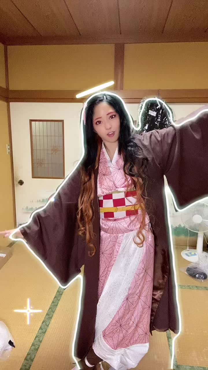 【禰󠄀豆子コスプレ！】【渚みつき】ナズです😈🎍#鬼詰のオ刃