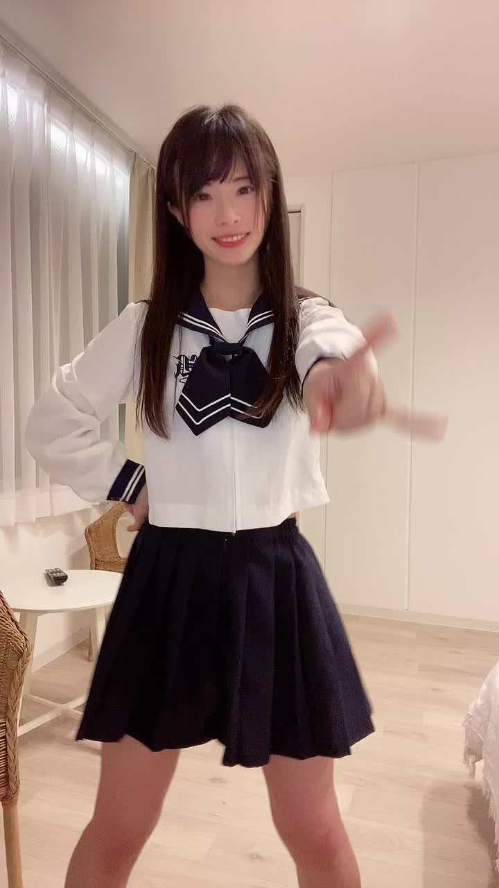 【JK制服美少女！】【天津いちは】#japanesegirl #Sailor #sailorsuit