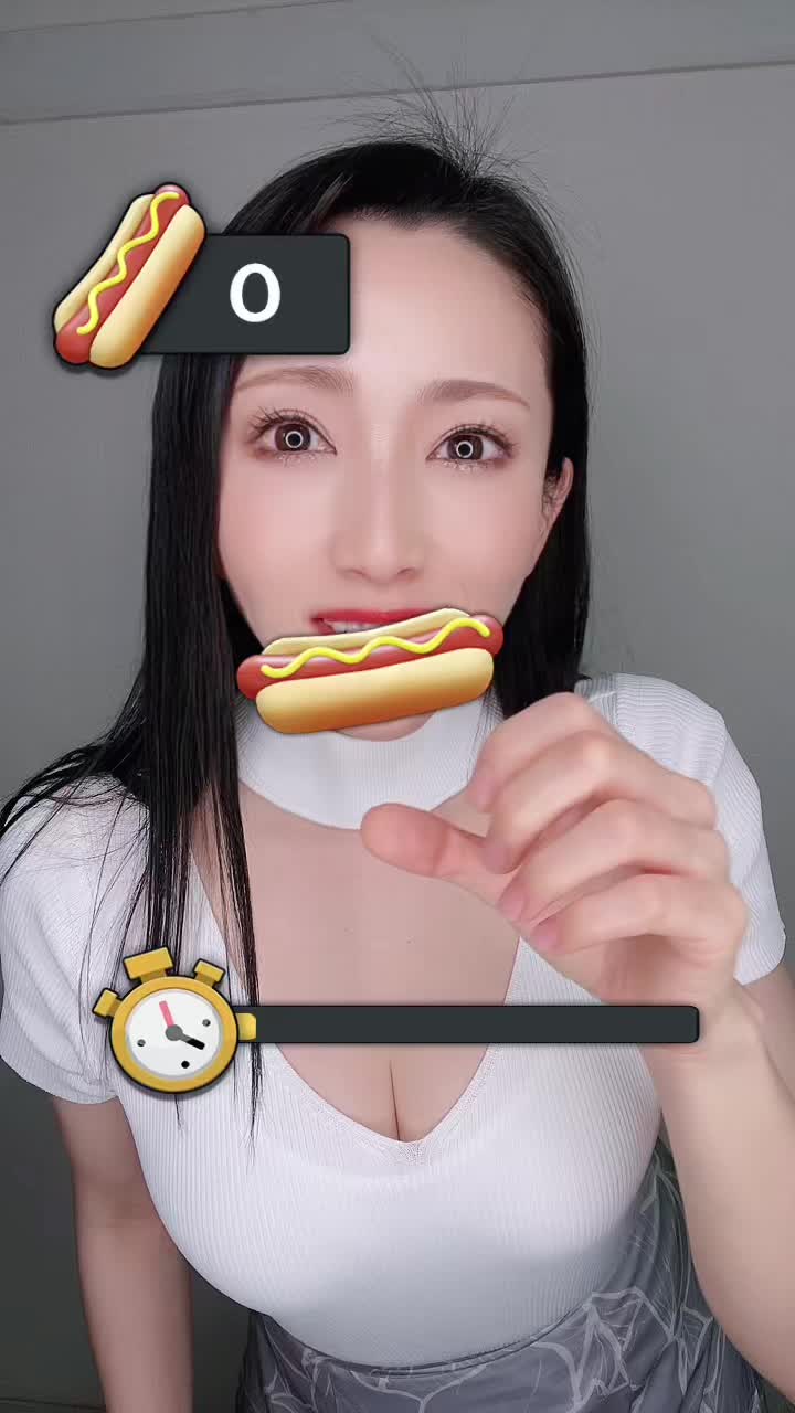 【妃ひかり】お腹いっぱい🥯#ホットドッグコンテスト #チャレンジ#チャレンジ動画#高速 