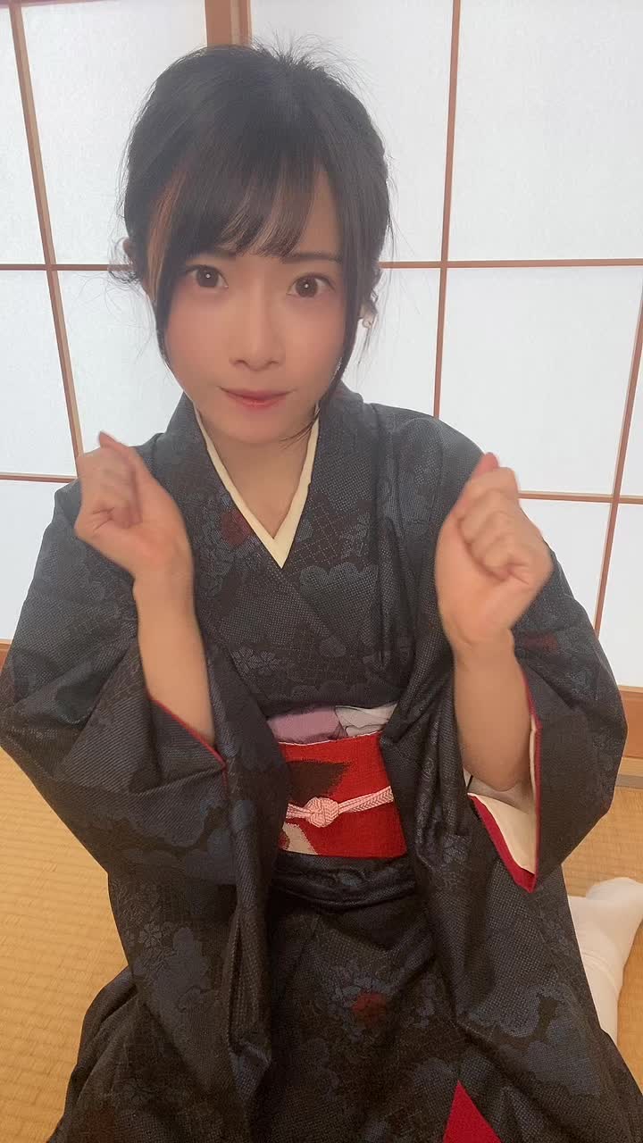 【着物美人！】【天津いちは】#まずは基本のパスポート持った #ハッピー前立腺 #👘 