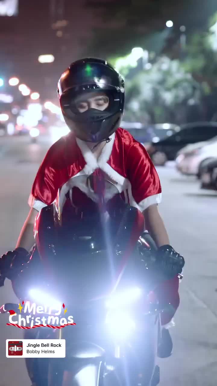 【バイクに乗ってメリークリスマス！】#gir #추천 #일상 #merrychristmas 