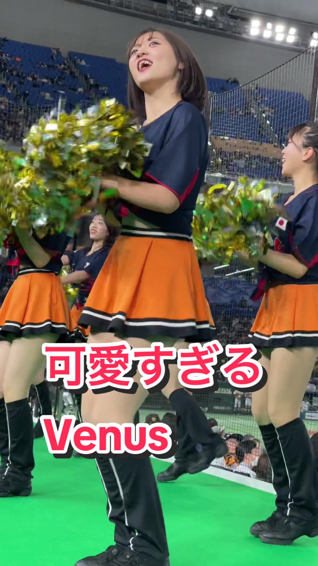 【激カワなチアリーダー！下からアングルが超絶セクシー！】可愛すぎるVenus #kawaii #ブレイブtv #bravetv #cheerleader #japanesegirl #侍ジャパン #ジャイアンツ #ヴィーナス 