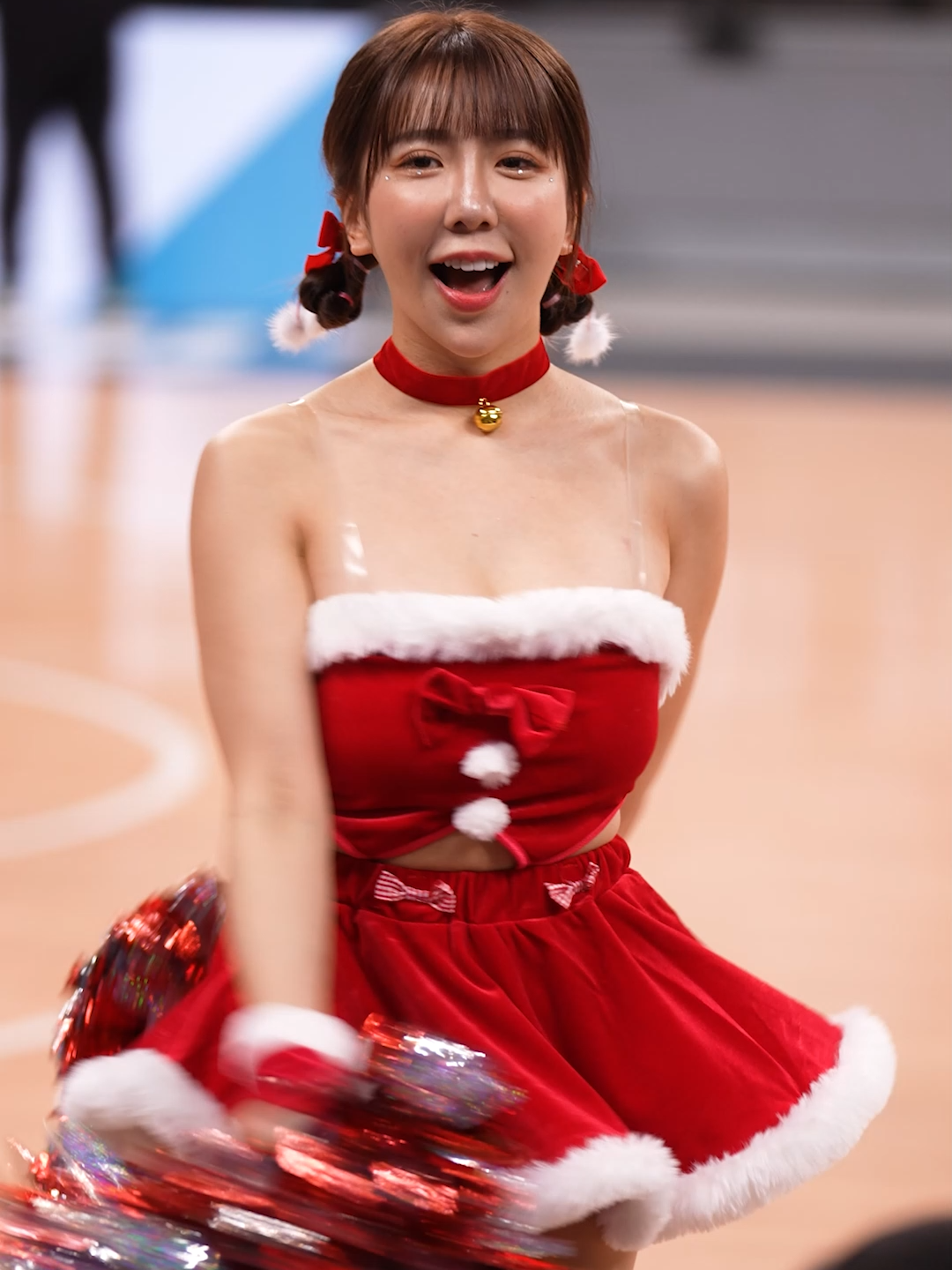 【サンタコスプレの激カワ台湾チアリーダー！】Sexy🎄#Mika #臺北戰神啦啦隊 #치어리더 #cheerleader